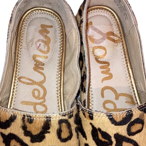 Sam Edelman Khloe Espadrille Cheetah\Animal Print Casual sz 6 Calf Hair Loafers - Picture 2 of 8